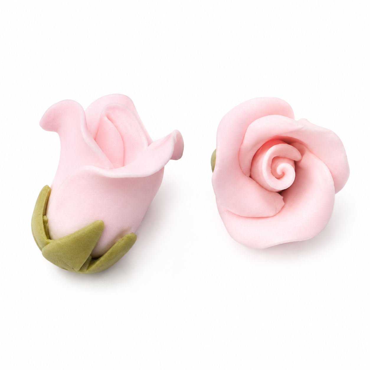 Tiny Pink Gum Paste Roses, 1/2 Inch - 5 Count | Cake & Cupcake Flowers