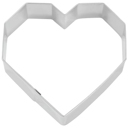 Geo Heart Cookie Cutter 3.5in