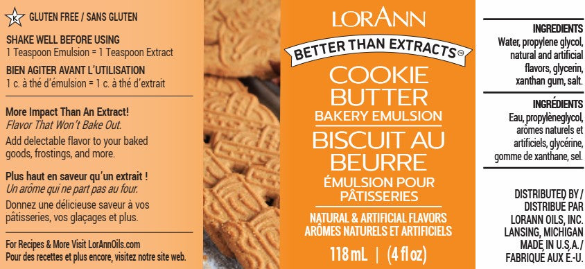 LorAnn Bakery Emulsion Cookie Butter  4 oz