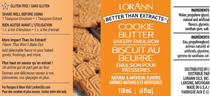 LorAnn Bakery Emulsion Cookie Butter  4 oz
