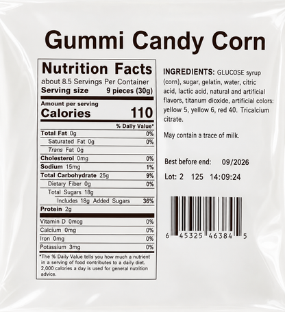 Vidal Gummi Candy Corn 6.35 oz