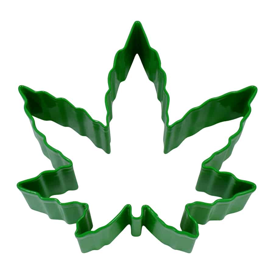 Marijuana Leaf Cookie Cutter 4in