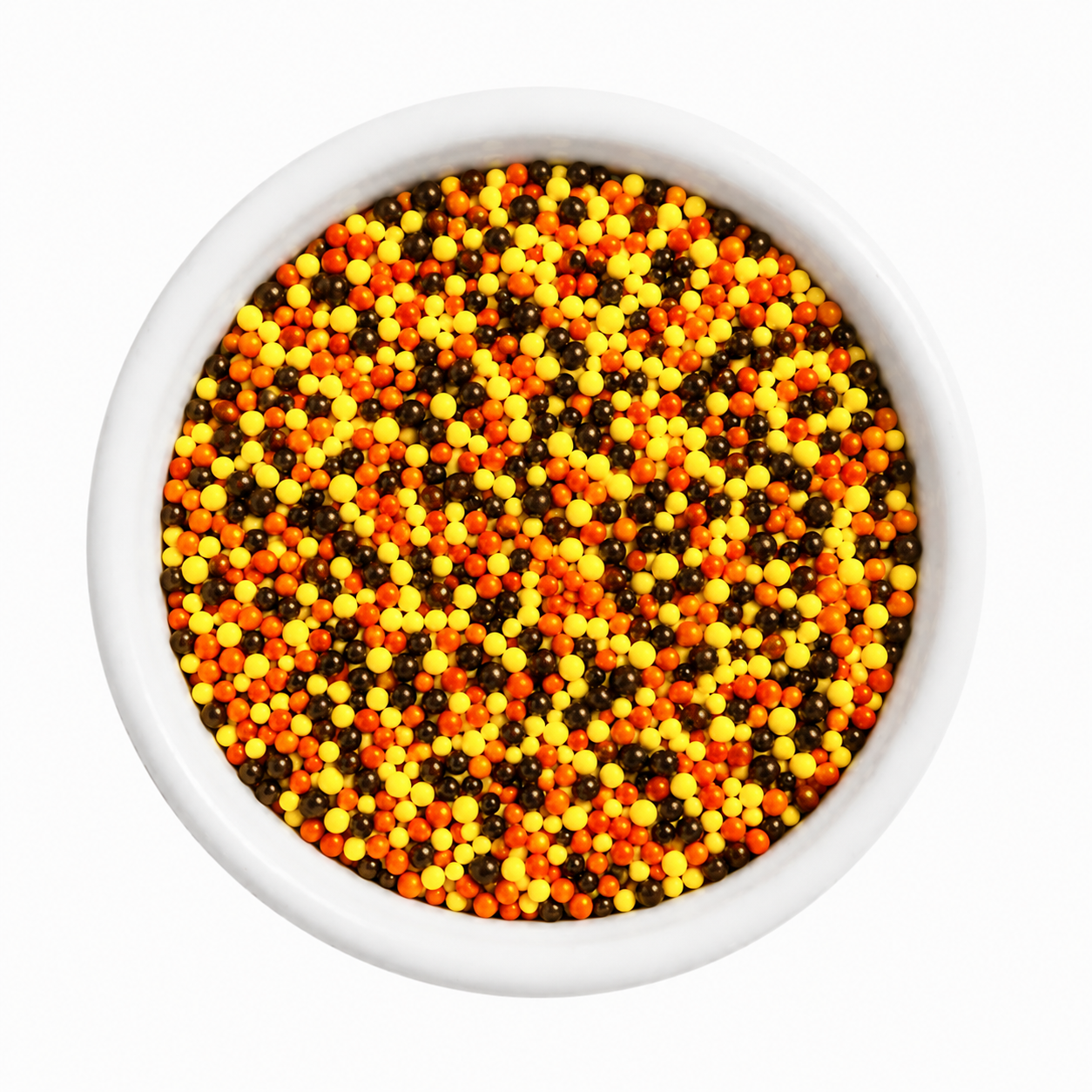 Brown Orange Yellow Nonpareils Dot Cake Sprinkles