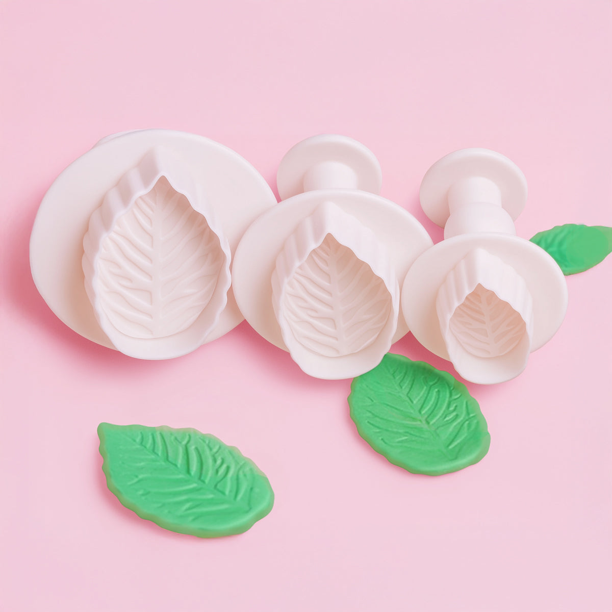 SweetCuts Leaf Plunger Cutters – Fondant & Sugar Flower Leaf Cutter Set