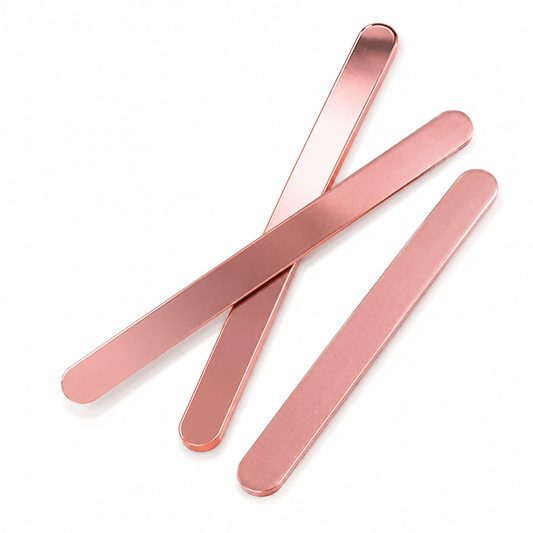 Rose Gold Mirror Popsicle Sticks