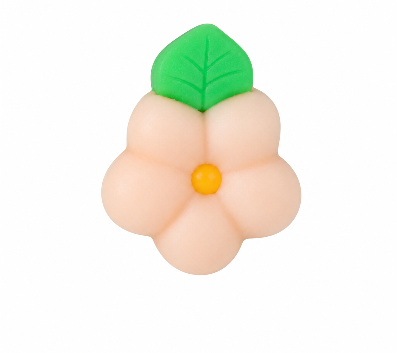 Peach Royal Icing Drop Flower 3/4in 13-Count