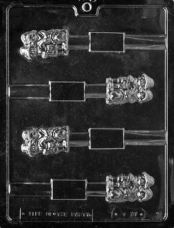 Thanksgiving Pilgrim Chocolate Pretzel Rod Mold – 4 Cavities