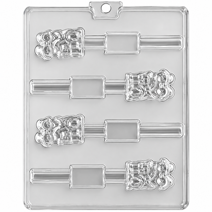 Thanksgiving Pilgrim Chocolate Pretzel Rod Mold – 4 Cavities