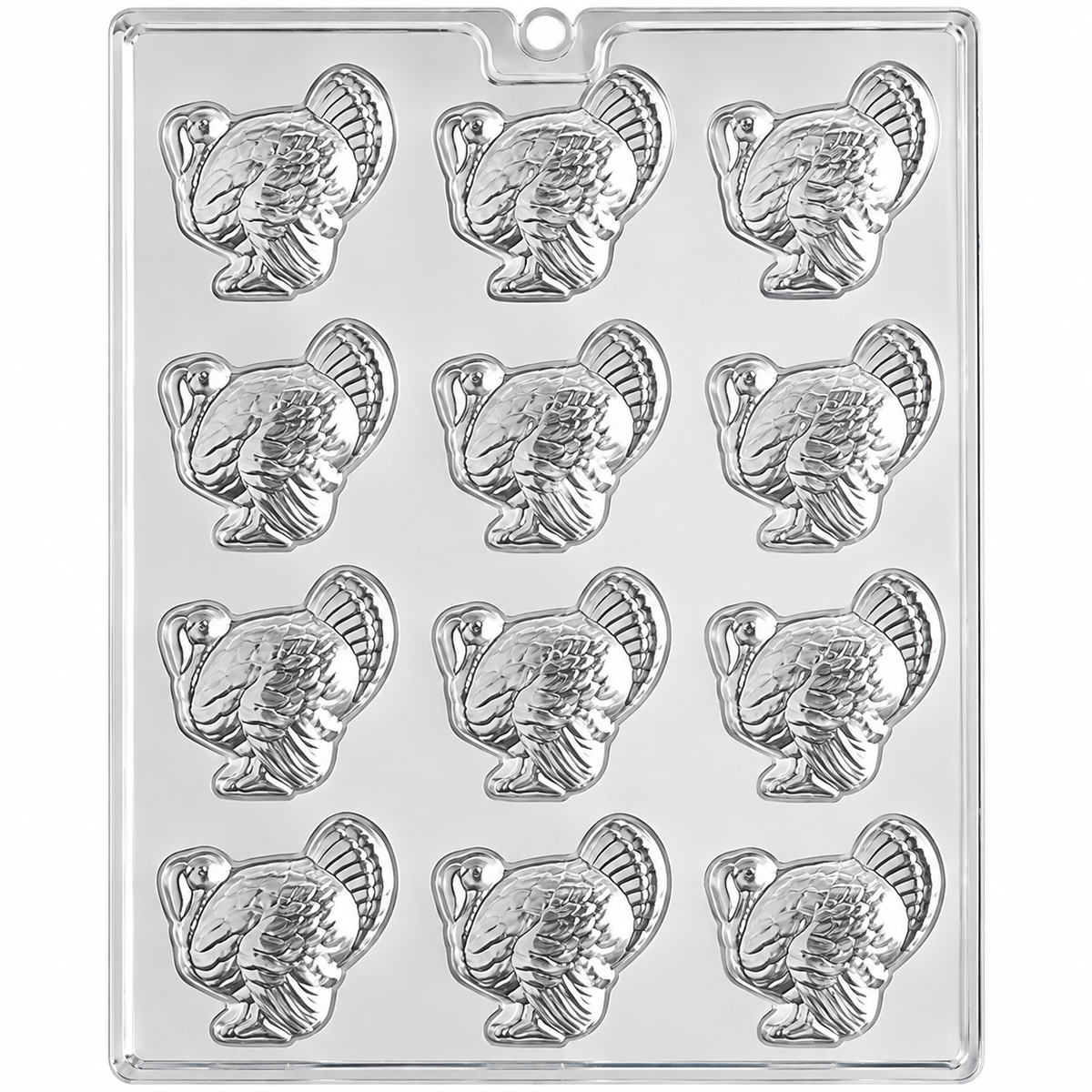 Small Turkey Chocolate & Butter Mold – 12 Cavity | Thanksgiving Candy Mold