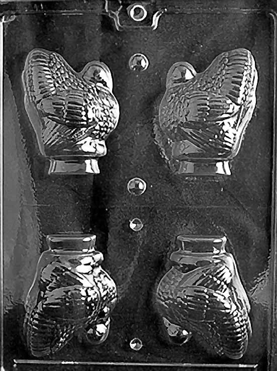 Thanksgiving Turkey Hollow Chocolate Mold –  4 Cavity