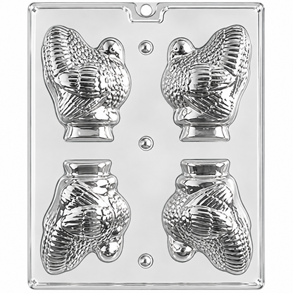 Thanksgiving Turkey Hollow Chocolate Mold –  4 Cavity