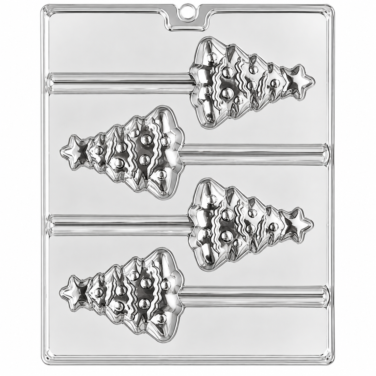 Christmas Tree Pretzel Rod Chocolate Mold 4 Cavity
