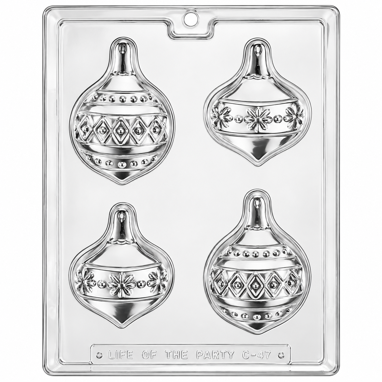 Christmas Ornament Chocolate Covered Cookie Mold 4 Cavity – Cakewalk ...