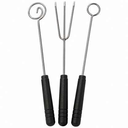 Chocolate Dipping Tools Set – 3 Piece for Candy & Truffles