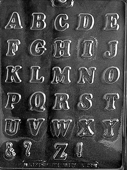 Letters A-Z Chocolate Mold