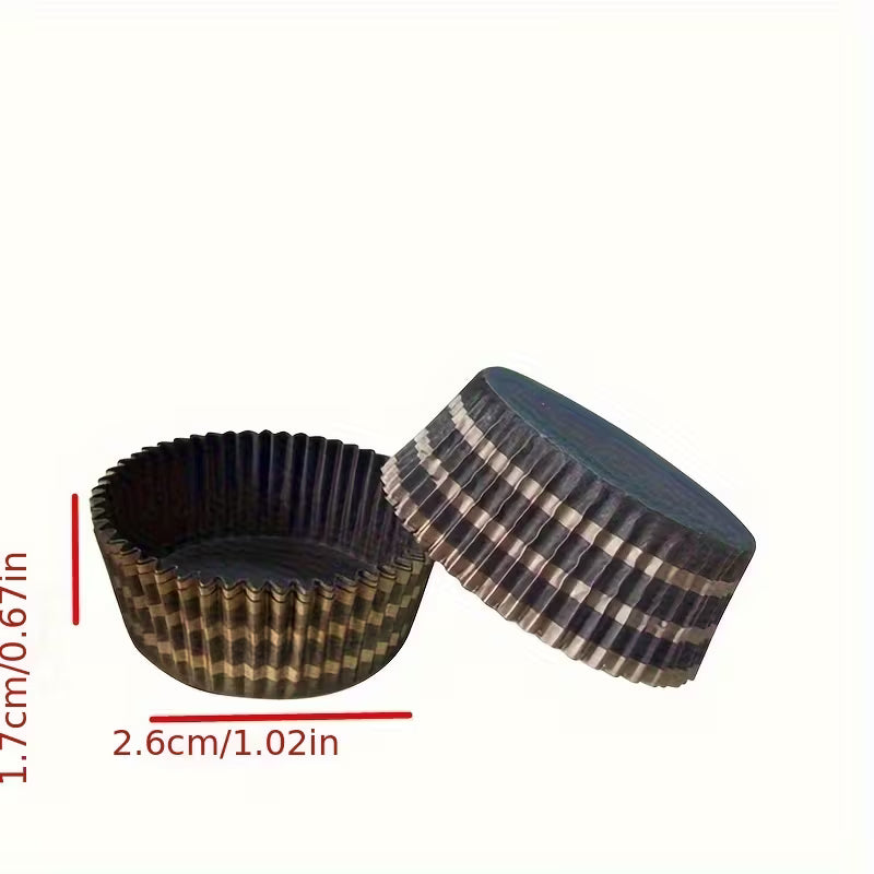 Brown Paper Candy Cups – 1 Inch Base, 50 Count | Chocolate & Truffle Cups