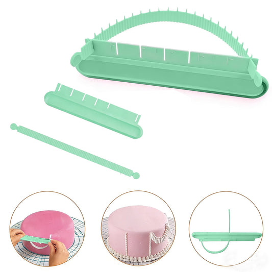 Adjustable Cake Swag Ruler – Arch Marking Guide for Buttercream & Fondant Decorating