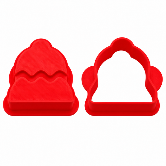 Christmas Bell Cookie & Cake Pop Cutter and Embosser Set