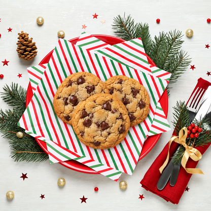 Christmas Wax Paper Sheets – Holiday Food Wrappers, 15 Count