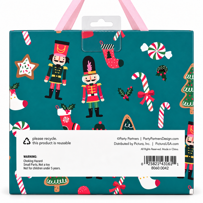 Nutcracker Christmas Cupcake Decorating Kit – 24 Baking Cups & Toppers