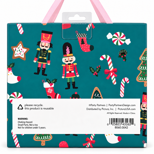 Nutcracker Christmas Cupcake Decorating Kit – 24 Baking Cups & Toppers