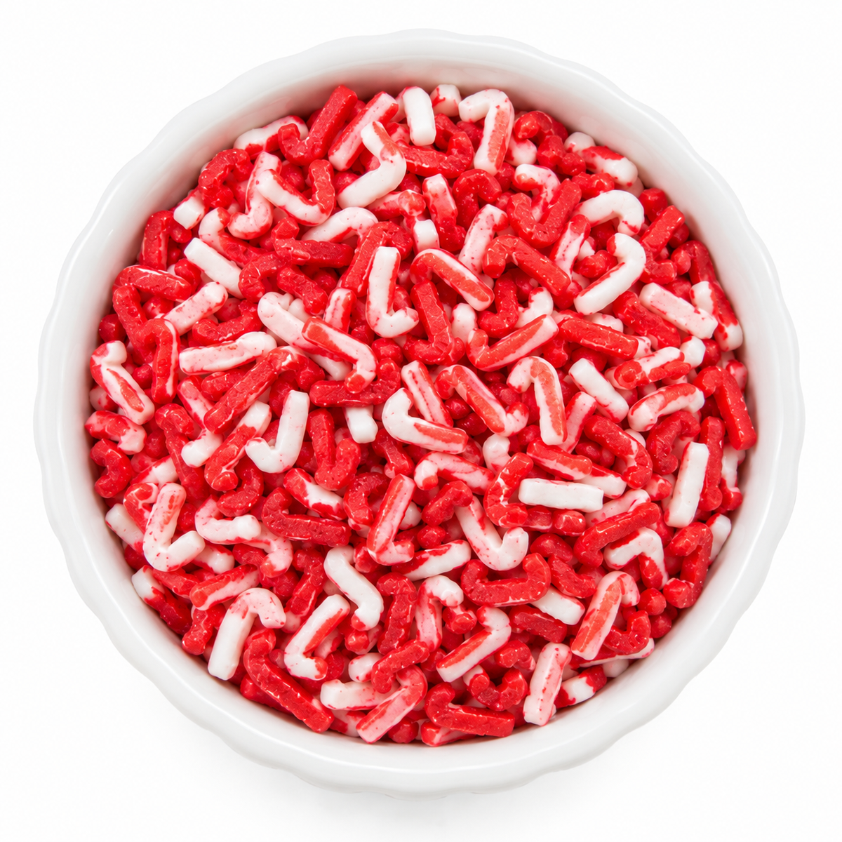 Mini Candy Cane Sprinkles - Peppermint Christmas Confetti Sprinkles