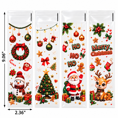 Christmas Pretzel Bags Self Seal 20 Count