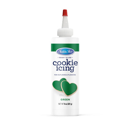 Satin Ice Ready To Use Cookie Icing Green 8 Oz