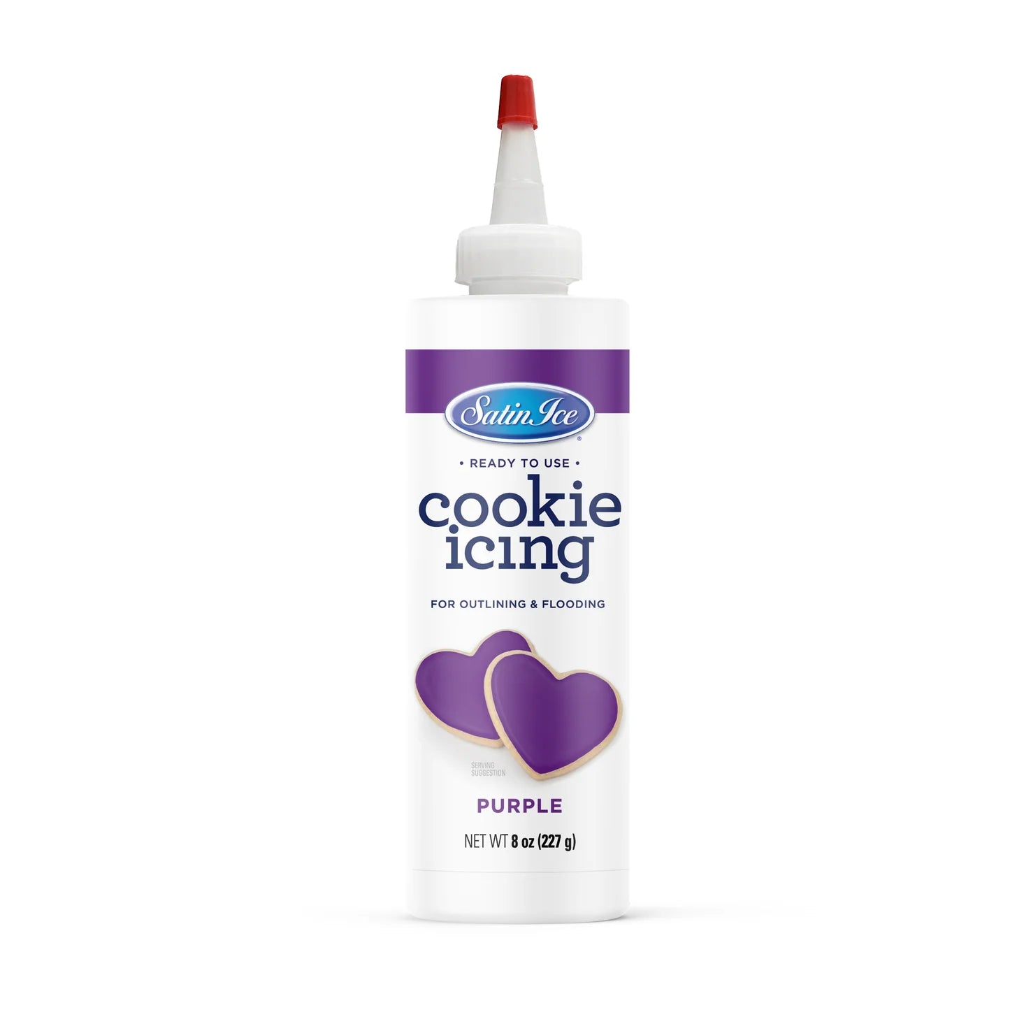 Satin Ice Ready To Use Cookie Icing Purple 8 Oz