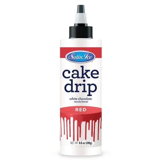 Satin Ice Cake Drip Red 8.8 Oz