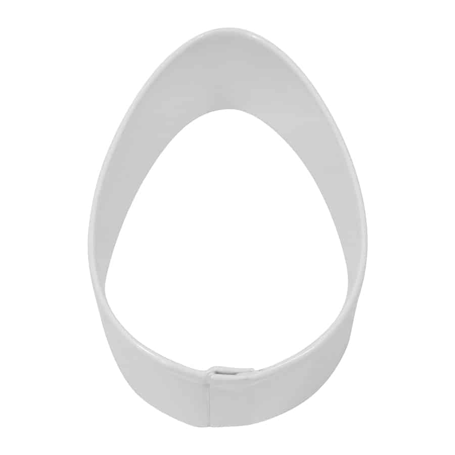 Easter Egg White Cookie Cutter 2.5 Inch