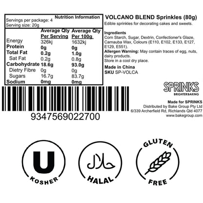 Sprinks Volcano Blend Sprinkle Medley  - 80g (2.8 oz)