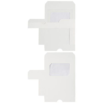 Candy Box w/ Window 1/2 LB White - 5 Count