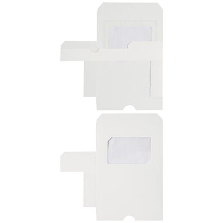 Candy Box w/ Window 1/2 LB White - 5 Count