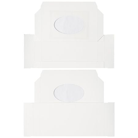 Candy Box w/ Window 1 Lb. White - 5 Count