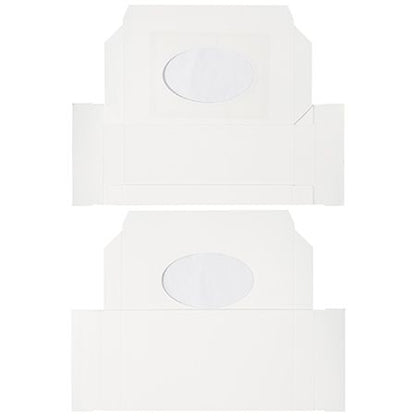 Candy Box w/ Window 1 Lb. White - 5 Count