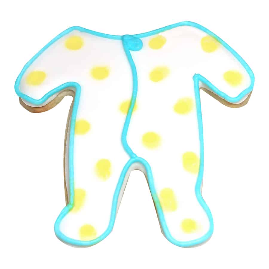 Baby Pajamas Cookie Cutter 4in