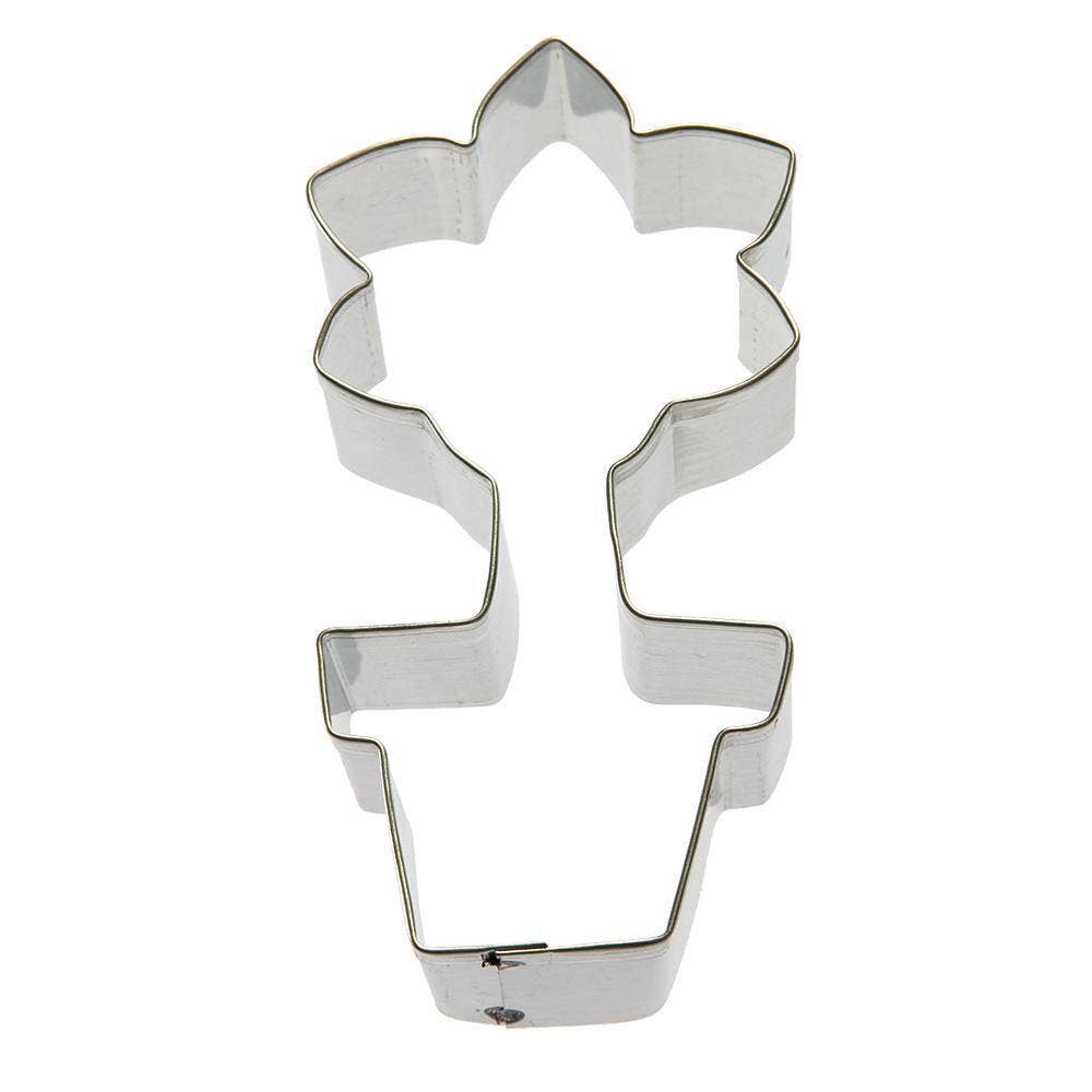 Potted Flower Cookie Cutter 3.75 in