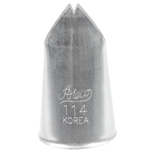 Ateco #114 Large Leaf Piping Tip Stainless Steel Cake Decorating Tip