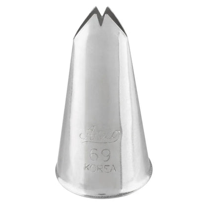 Leaves, Vines & Ruffled Floral Accents Piping Tip - Ateco #69 Leaf - Stainless Steel Cake Decorating Tip