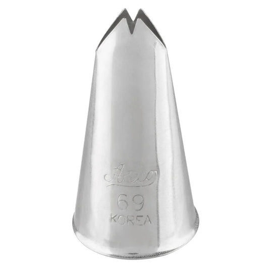 Leaves, Vines & Ruffled Floral Accents Piping Tip - Ateco #69 Leaf - Stainless Steel Cake Decorating Tip