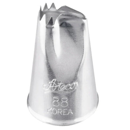 Ateco #88 Ruffle Piping Tip – Ruffle Decorating Tip for Ruffles, Drapes & Ribbon Borders - Stainless Steel Cake Decorating Tip