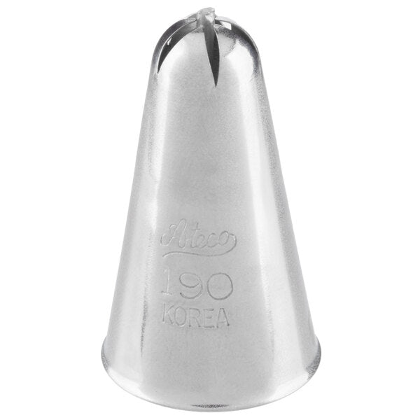 One-Squeeze Centerless Flowers & Swirled Flowers Piping Tip – Ateco #190 Drop Flower Tip