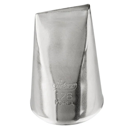 Large Roses, Petals & Ruffles Piping Tip - Wilton #128 Petal - Stainless Steel Cake Decorating Tip