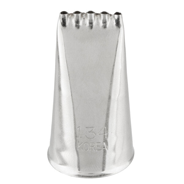 Multiple Lines, Dots & Crisscross Designs Piping Tip - Wilton #134 Multi-Opening - Stainless Steel Cake Decorating Tip