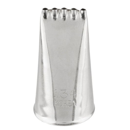 Multiple Lines, Dots & Crisscross Designs Piping Tip - Wilton #134 Multi-Opening - Stainless Steel Cake Decorating Tip