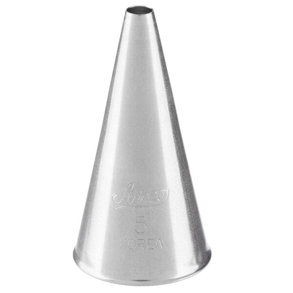 Bold Writing & Dots Piping Tip #5 - Ateco Stainless Steel Round Decorating Tube