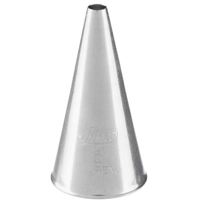 Bold Writing & Dots Piping Tip #5 - Ateco Stainless Steel Round Decorating Tube