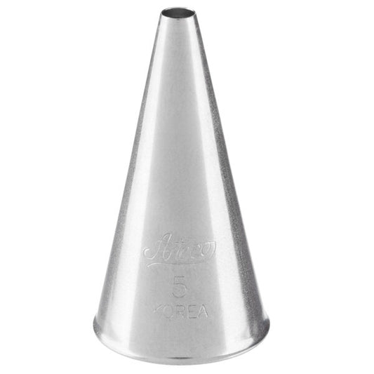 Bold Writing & Dots Piping Tip #5 - Ateco Stainless Steel Round Decorating Tube