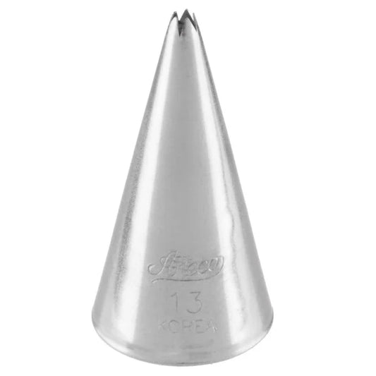 Fine Stars & Detail Piping Tip #13 - Ateco Stainless Steel Open Star Decorating Tube
